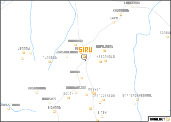 map of Sīrū