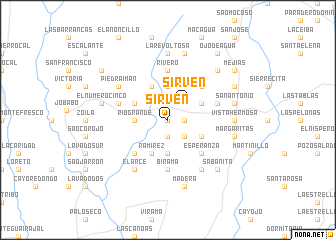 map of Sirvén