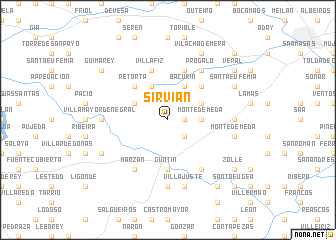 map of Sirvián