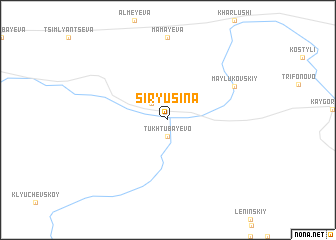 map of Siryusina