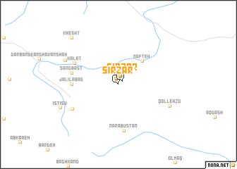 map of Sīrzār