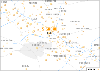 map of Sīsābād