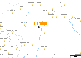 map of Sisánion
