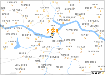 map of Sisan