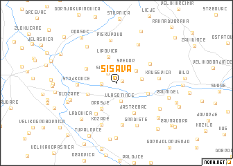 map of Šišava