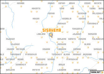 map of Sisawema