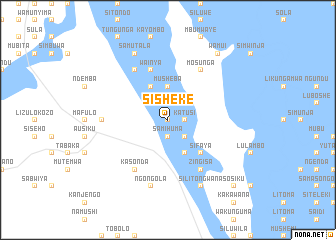 map of Sisheke