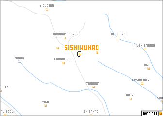 map of Sishiwuhao