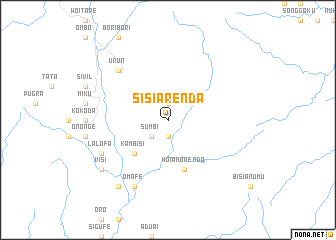 map of Sisiarenda