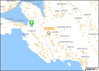 map of Šišići