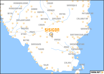 map of Sisigon