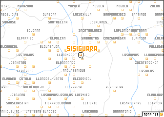 map of Sisiguara