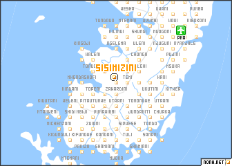 map of Sisimizini