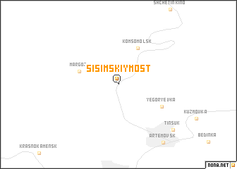 map of Sisimskiy Most
