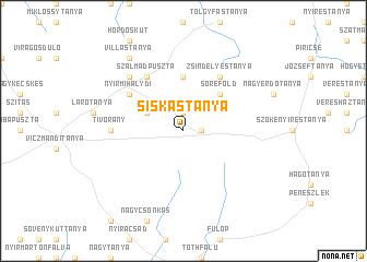 map of Siskástanya