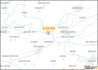 map of Siskás