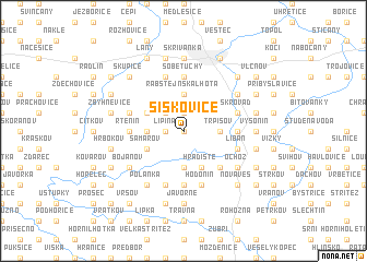 map of Šiškovice