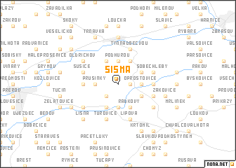 map of Šišma