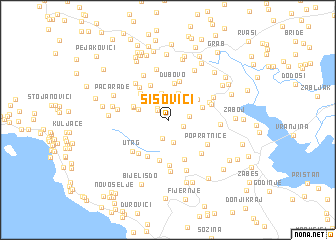 map of Šišovići