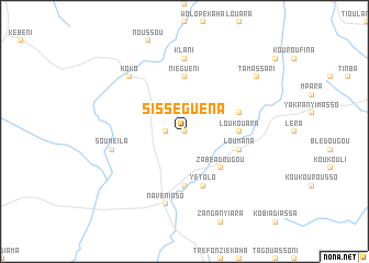 map of Sisséguéna