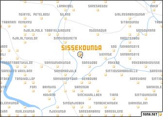 map of Sissékounda