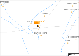 map of Sīstān