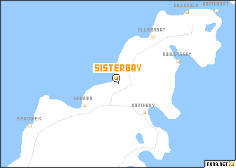 map of Sister Bay