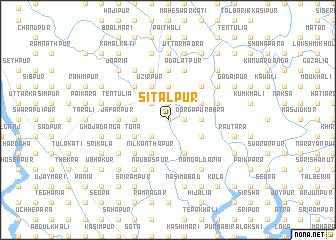 map of Sitalpur