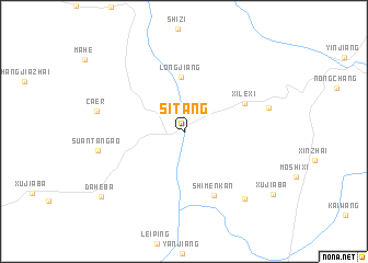 map of Sitang