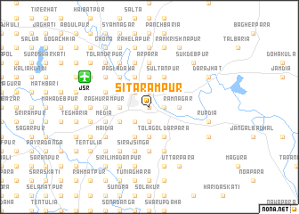 map of Sitārāmpur