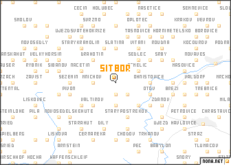 map of Šitboř