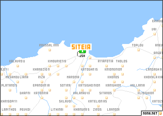 map of Siteía
