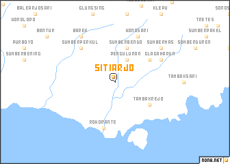 map of Sitiarjo