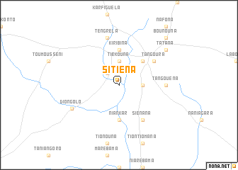 map of Sitiéna