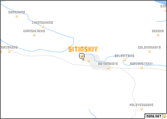 map of Sitinskiy