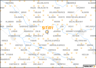 map of Sítiny