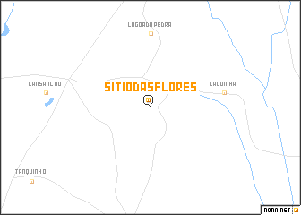 map of Sítio das Flores