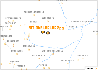 map of Sitio del Palmar