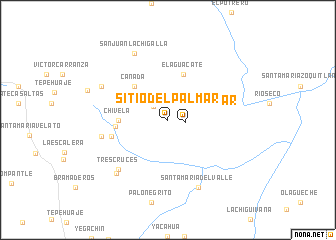 map of Sitio del Palmar