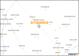 map of Sítio do Meio