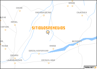 map of Sítio dos Remédios