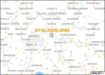 map of Sitio Las Palomas