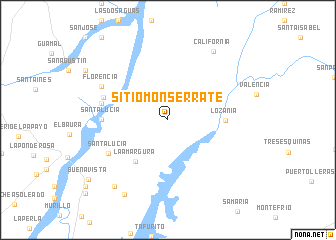 map of Sitio Monserrate