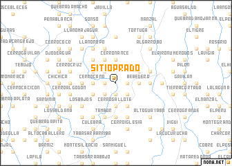 map of Sitio Prado