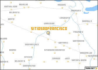 map of Sítio São Francisco