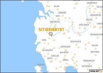 map of Sitio Sibayat