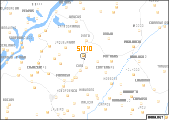 map of Sítio