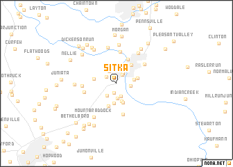 map of Sitka