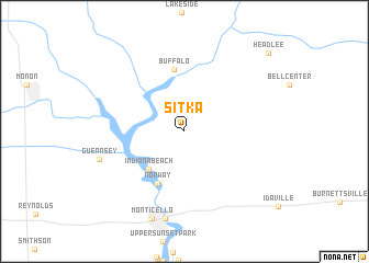 map of Sitka