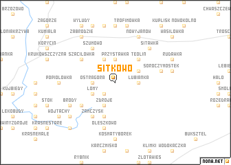 map of Sitkowo